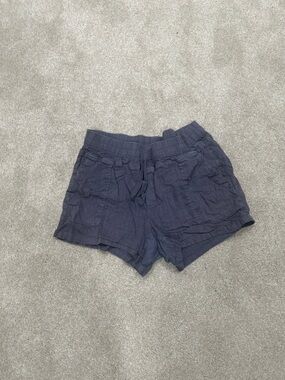 Kut from the Kloth Navy Drawstring High Waist Shorts
